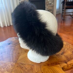 Elegant Black Fur Headband